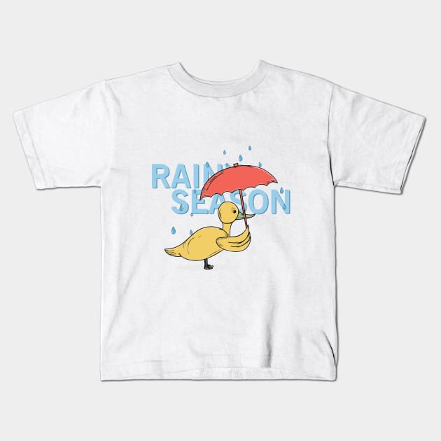 rainy season Kids T-Shirt by perfunctory